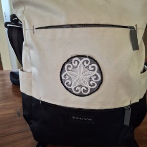 Sherpani Cream and Black Women's Backpack